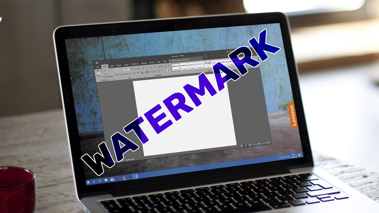 watermark on word for mac